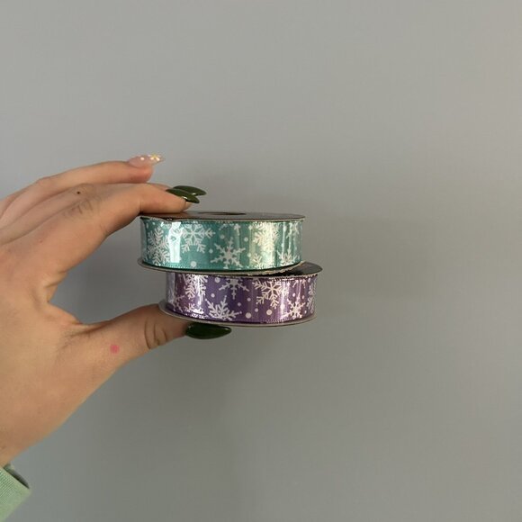 Scrapbooking Junk Journaling Lot Of 4 New Ribbons And Stamps Christmas Holiday - Picture 2 of 13